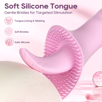 Sexspielzeug Vibrator für Frauen Zungenstimulator 10 Modi Wasserdicht Diskret Kompakt Leichtgewichtig Sexspielzeuge