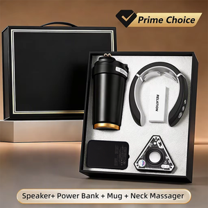 Masseur de cou Mug, Power Bank, Haut-parleur – Coffret cadeau d'entreprise pour anniversaire, événementiel et de fin d'année – Vente en gros - Product Image 1