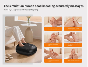 Pemijat kaki Phenitech- Shiatsu, mesin pemijat kaki kompresi penggulung dengan panas, getaran, untuk Plantar Fasciitis, neuropatik - Product Image 6