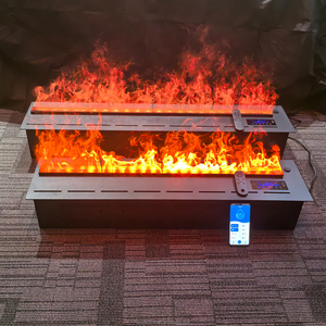Chimeneas Eléctricas Inteligentes 3D LED Neon Flame Inserto decorativo Vapor <span class=keywords><strong>Chimenea</strong></span> de agua Atomización Niebla Hoteles Inglés - Product Image 3