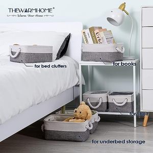 Storage <b>Baskets</b> for <b>Shelves</b> Small Fabric Storage Bins Collapsible Storage <b>Basket</b> - Product Image 2