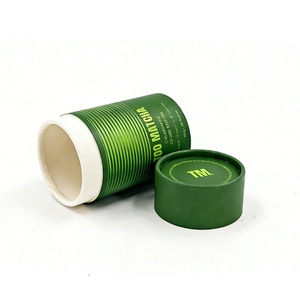 Envase de Tubo de Papel Ecológico de Grado Alimenticio para Polvo de Matcha de Alta Gama, Envase de Tubo Kraft, Lata de Papel para Té - Product Image 3