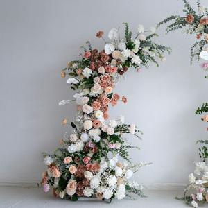 Wholesale <strong>Rustic</strong> <strong>Boho</strong> <strong>Wedding</strong> Arch Coffee Brown Horn Floral Handmade <strong>Decor</strong> for European Vintage Proposal Ceremony - Product Image 4