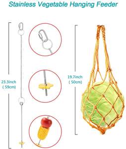 Poulailler Cage pour animaux de compagnie accessoires jouets oiseaux jouets miroir interactif filet de légumes sac échelle en pierre à mâcher en forme de <span class=keywords><strong>Piano</strong></span> - Product Image 6