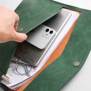 Tùy chỉnh PU da túi tài liệu kinh doanh không thấm nước tài liệu chủ công suất lớn lưu trữ tập tin trường hợp - Product Image 4