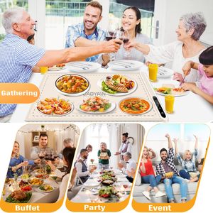 Plaque chauffante portable en silicone souple pour la maison, contrôle tactile, isolation alimentaire, 500W, pour l'hiver - Product Image 6