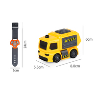 Camion de pompier électrique inductif éducatif Robot jouet voiture à distance avec montre de contrôle