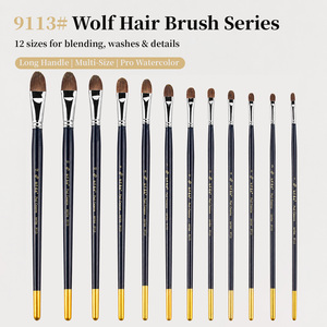Pennello per pittura Paul Cézanne, nuovo arrivo, a forma di filbert, 12 misure, in pelo di <span class=keywords><strong>martora</strong></span>, per acquerello. - Product Image 6