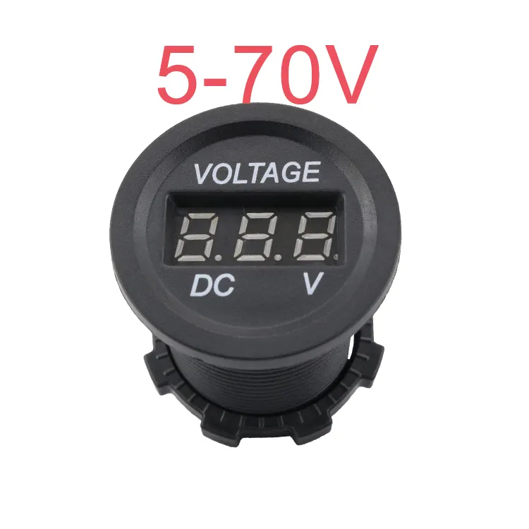 A04b 5V Naar 70V Digitale Spanningsmeter Volt Tester 12V 24V 36V 48V 60V Batterij Voltmeter