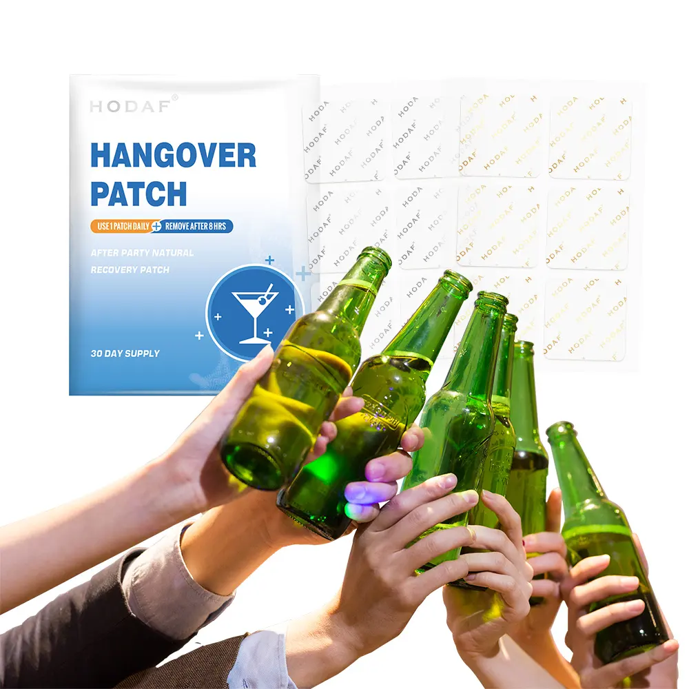 HODAF Brand Cure Hangover Prevention Natural Ingredients Anti Hangover Patch
