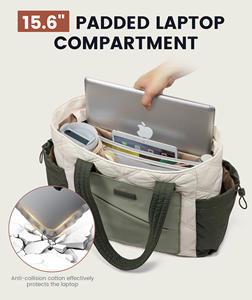 Borsa Tote LOVEVOOK 2025 da 15.6 Pollici per Laptop, Pieghevole, di Qualità, Organizzata per il Lavoro, Borsa a Tracolla da Viaggio, Borsa di Tendenza per Donne - Product Image 2