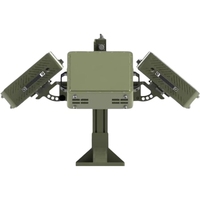 Sistem Radar Pemantauan Jarak Pendek Portabel Sistem Anti-Drone Detektor Drone Tahan Cuaca Tahan Air Kontrol Jarak Jauh