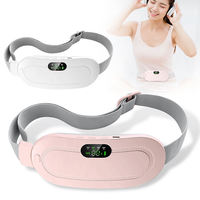 Menstruations-Massagegürtel für Körperwärme & Vibrationsmassage mit Therapeutischer Rückenentlastung, Periodenkrampf-Entspannung, Multi-Stecker