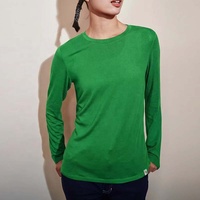 Camisas de Pesca de Manga Larga para Mujer al por Mayor - Diseño Liso en Lana Merino Transpirable y Ligera para Uso en Exteriores