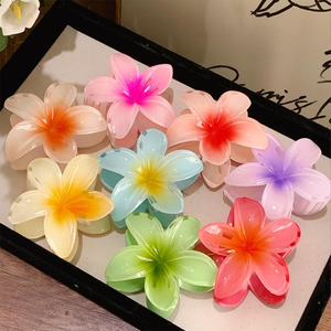 مشابك شعر هاواي بلوميريا بالجملة، إكسسوارات شعر خفيفة الوزن للعطلات - Product Image 6