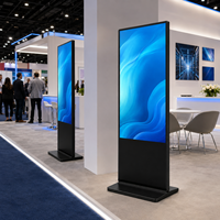 Écran d'affichage numérique LCD 55 pouces, écran tactile sur pied pour publicité Android, kiosque tactile basé sur le cloud, RDM, garantie 1 an