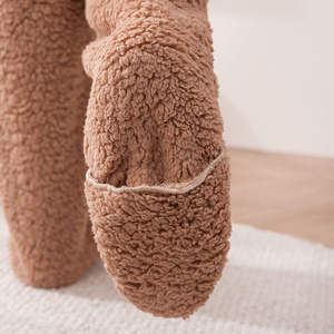 Chaussettes d'hiver climatisées pour la maison, en peluche, hautes au-dessus du genou, douillettes, type pantoufle, chauffe-jambes en peluche - Product Image 2