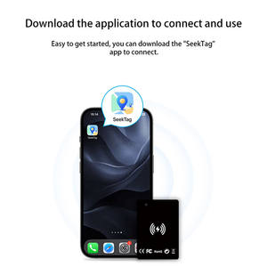 محفظة صغيرة مع جهاز تتبع لبطاقات الائتمان والحيوانات الأليفة والأطفال، مضاد للضياع مع نظام تحديد المواقع، متوافق مع نظامي iOS وأندرويد، حقيبة لتحديد موقع جوجل - Product Image 5