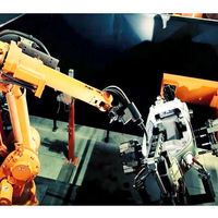 Robot de soudage automatique de châssis de moto Machine de soudage automatique de poste de travail à vendre