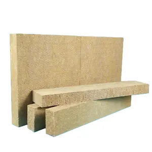 High Density Basalt Stone Wool Bulk Rock Wool Slab Industrial Insulation Material