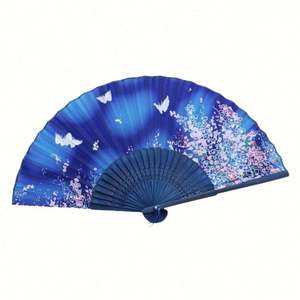 Abanicos de Bambú Satinados Estilo Japonés, Abanicos de Mano Ecológicos, Abanico Enmarcado para Bodas y Fiestas, Bolsa de Regalo, Decoración Art Deco para el Hogar, Pintados - Product Image 5