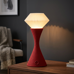 Lámpara de Pared LED Moderna con Forma de Diamante, Pantalla Plegada, Control Táctil, Luz Decorativa para Sala de Estar y Dormitorio - Product Image 2
