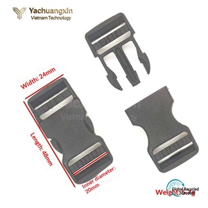 Black Luxury Vintage Plastic Release Buckle 20mm/25mm/32mm/38mm Quick Spring Adjustable Side <b>Strap</b> Buckles for <b>Backpack</b> Safety - Product Image 4