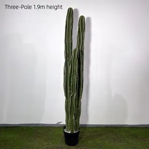Colonne spirale de <span class=keywords><strong>cactus</strong></span> <span class=keywords><strong>artificiel</strong></span> grand format en PU souple, multi-pièces, respectueux de l'environnement, fourni par le fabricant - Product Image 4