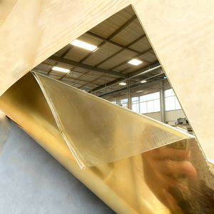 Panel de Espejo Dorado, Espejo Acrílico de Corte, Superficie de Espejo Ecológica, Espejo Autoadhesivo de 3 mm, 1220x2440 mm para Decoración de Interiores - Product Image 3