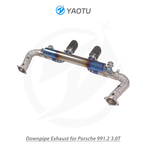 Escape de Alto Rendimiento YT de Titanio Completo con Sección Trasera con Válvulas para 991.2 3.0T - Product Image 3