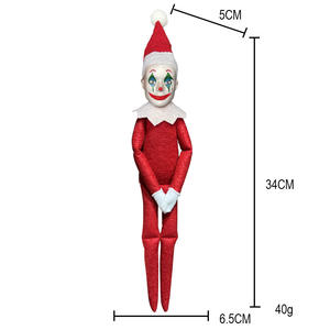 All'ingrosso natale Grinch e elfo peluche giocattoli 11 stili lunga barba animali ripieni PP cotone riempimento per la decorazione dell'albero di Natale - Product Image 6