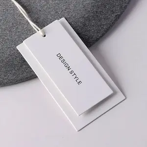 Druck Damenkarte Etikettierer Schuhaarmband Silikonqualität Schnappunterlage hochwertiges Luxuskleidungsstück Swing-Tags Kleidung Etikett