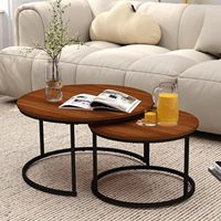 Tables basses modernes minimalistes rondes en métal, tables d'appoint pour le salon, vente chaude