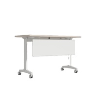 Bureau moderne Salle de réunion Table pliante avec roue Bureau de formation pliable