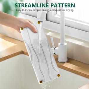 Organizzatore di lavello da bagno a secco istantaneo vassoio di asciugatura per la casa ripiano del bagno - Product Image 3