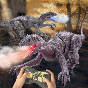 Jouets de dinosaures télécommandés 2023 HOT, dinosaures électriques marcheurs pour enfants, simulation de dinosaure jurassique RC, <span class=keywords><strong>velociraptor</strong></span>, lumière LED, rugissement, pulvérisation de brouillard - Product Image 6