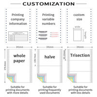 Carnet de commandes personnalisé Sunkey, reçu, facture, 1 à 6 plis, 9,5x11 pouces, papier autocopiant continu NCR pour ordinateur