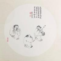 Collections culturelles, papier Xuan chinois fait main, peintures de narcisse, pivoine, lotus, orchidée, décorations murales en encre, cadeau artisanal