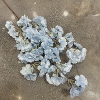 Fleurs artificielles en soie de cerisier haut de gamme L-361, faites à la main, couleur personnalisée jaune, pour mariage, Noël, Pâques, décoration intérieure