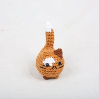 Jouets Amigurumi au crochet, animaux, chatons, chats, porte-clés au crochet faits à la main, porte-clés chat noir au crochet, poupées au crochet