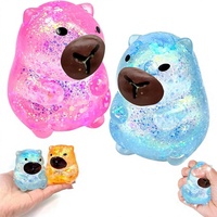 Peluche Capybara Moelleuse Scintillante et Douce à Presser, Anti-Stress, pour Adultes et Enfants, Idéale pour Paniers de Pâques