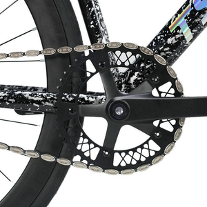 Vélo de route léger TSUNAMI SNM-100 <span class=keywords><strong>Fixie</strong></span> à vitesse unique avec cadre et fourche en alliage d'aluminium et pédales - Product Image 4