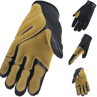 Gants de rappel en cuir de vache, gants d'escalade, gants de montagne, résistants à l'usure, pour l'escalade en descente rapide, entraînement à la descente, descendeur de corde