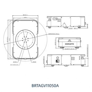 Borunte <b>AGV</b> Robot Autonomous Mobile (AMR) Self-Driving Palletizing PLC Motor Engine Gear Bearing Material Handling Inertial - Product Image 3