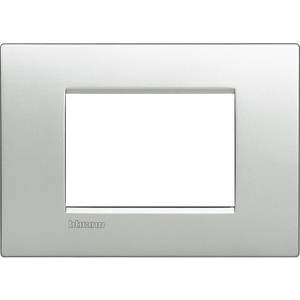 Interruptor de Panel Táctil de 3 Botones Bticino Living Light, Placa Metálica LNC4803TE - Product Image 1