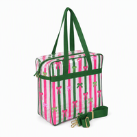 Sac de rangement transparent en PVC pour points de croix, grands sacs à main avec poignées tissées, idéal pour la couture, le crochet et la broderie, cadeau pour femme