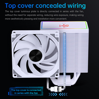 Refroidisseur de processeur SNOWMAN MT620-ARGB-WH, refroidisseur de processeur directement de l'usine, refroidisseur d'air ARGB personnalisé OEM pour boîtier de PC de jeu