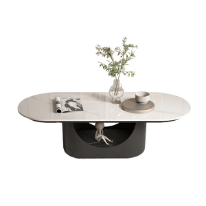 Mesa de Centro Extensible de Estilo Moderno con Panel de Abedul y Superficie de Piedra, para Sala de Estar, Diseño Creativo y <span class=keywords><strong>Popular</strong></span> en Internet - Product Image 5