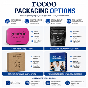 Bandes nasales roses personnalisées avec logo OEM : <span class=keywords><strong>Solution</strong></span> anti-<span class=keywords><strong>ronflement</strong></span> et soulagement de la congestion nasale extra-forte, <span class=keywords><strong>solution</strong></span> sans médicament pour un meilleur sommeil - Product Image 1