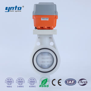 工业化工物联网电动执行器蝶阀耐用PVDF复合阀体高温三灯 - Product Image 2